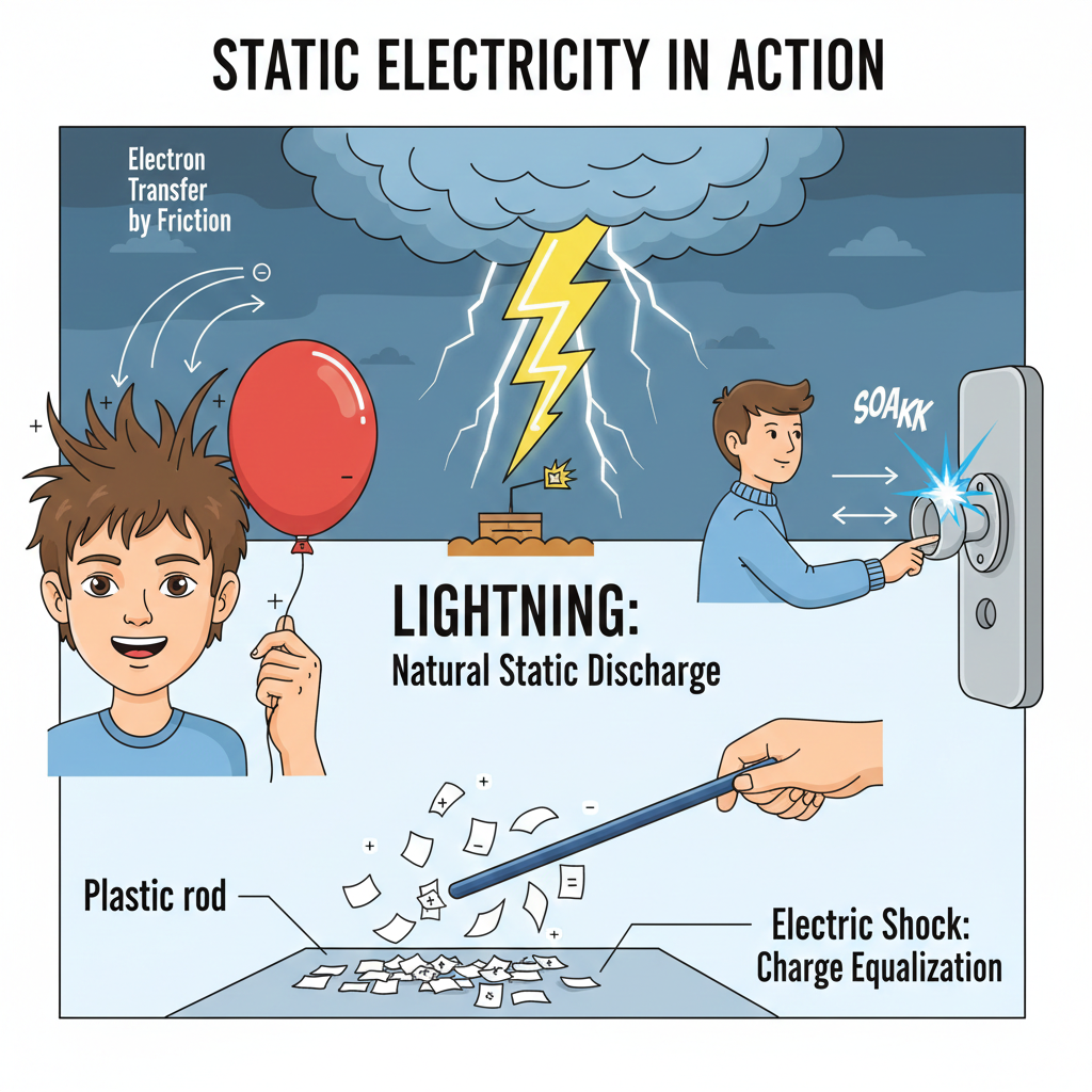 Static electricity examples